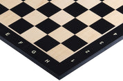 Wooden chessboard 55 mm square (ebonised) black maple/maple