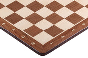 Chess board No. 6 (with description) paduk/ maple (marquetry) - round corners