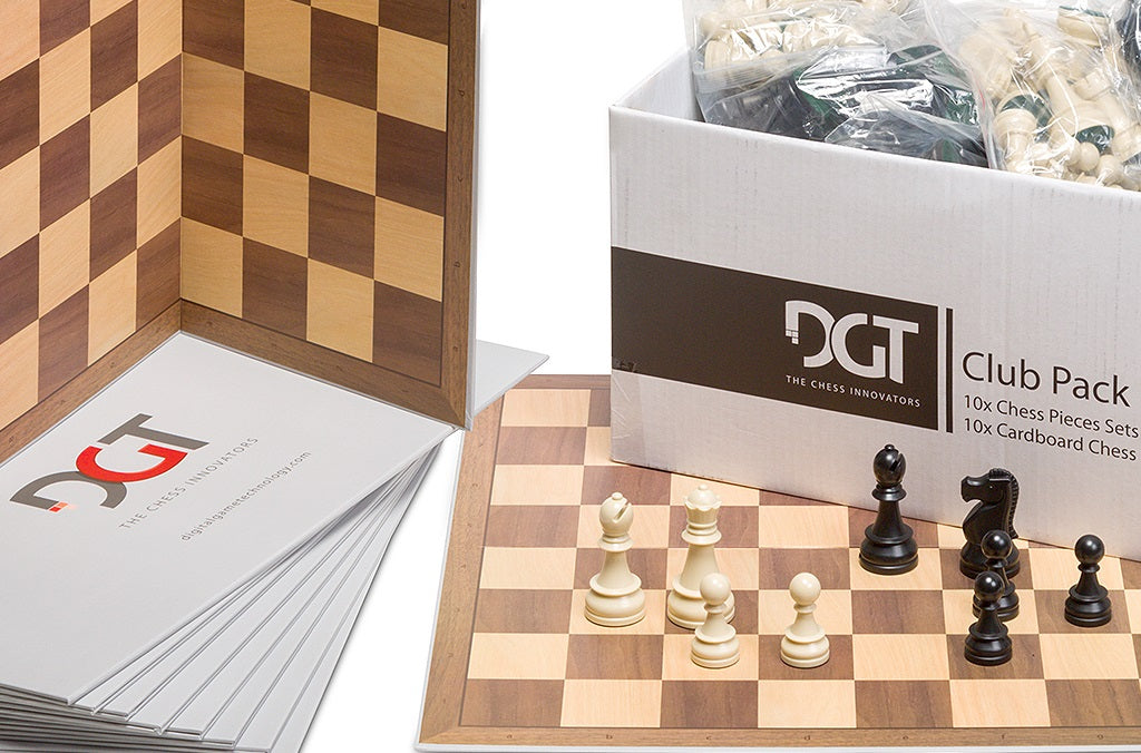 DGT CLUB PACK (10 x set: chessmen + chessboards) - DGT CLUB PACK (10 x set: chessmen + chessboards)