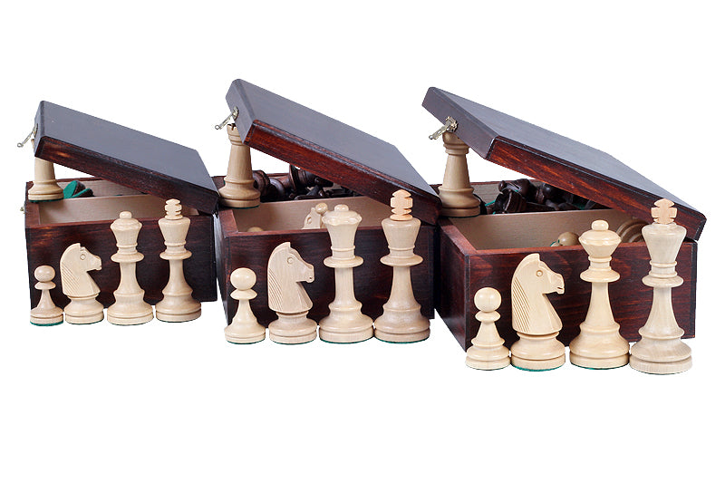 STAUNTON Std No 7 (in wooden box, dark) - STAUNTON Std No 7 (in wooden box, dark)