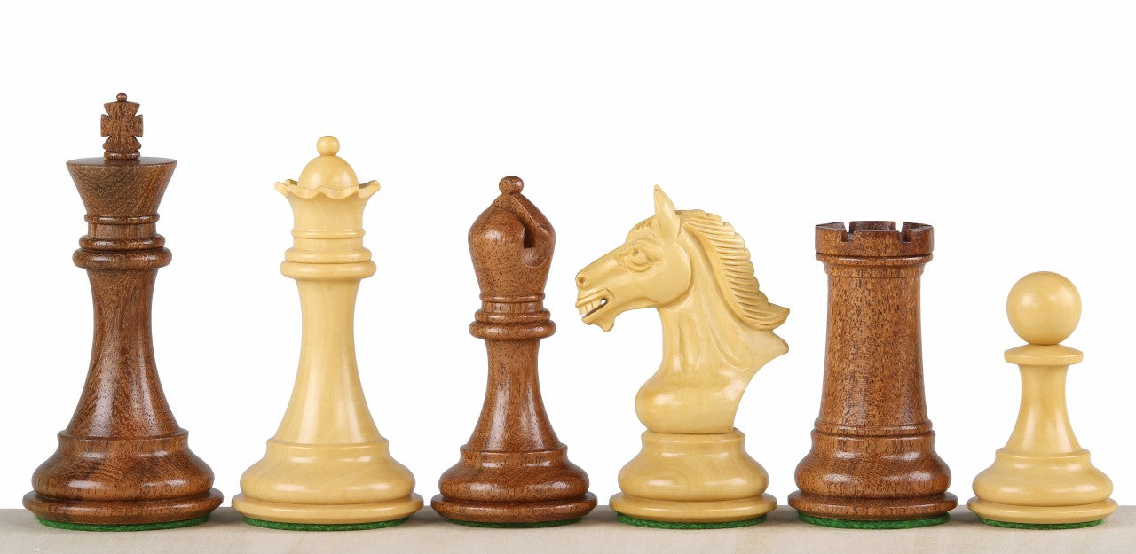 CHESS PIECES DERBY ACACIA 4 INCH - CHESS PIECES DERBY ACACIA 4 INCH
