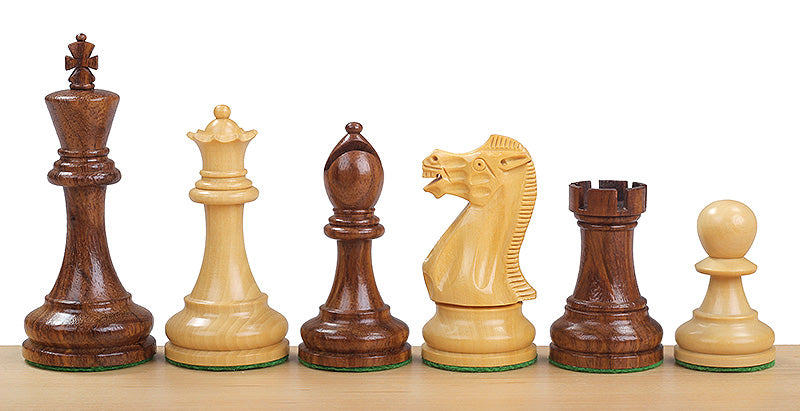 Executive Acacia/Boxwood 3,75" chess pieces - Executive Acacia/Boxwood 3,75" chess pieces