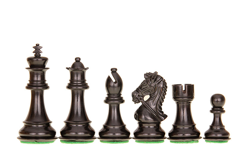 Kings Bridal Ebonised 4'' chess pieces - Kings Bridal Ebonised 4'' chess pieces