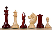 MADE IN AMERICA KNIGHT REDWOOD 4" chess pieces