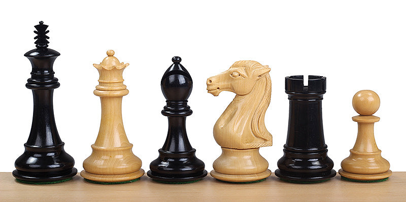ROYAL KNIGHT EBONY 4" chess pieces - ROYAL KNIGHT EBONY 4" chess pieces