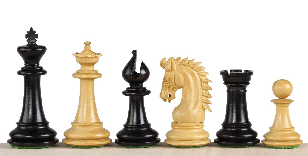 Sheikh Ebony Chess Figures 3.75 inches - Sheikh Ebony Chess Figures 3.75 inches