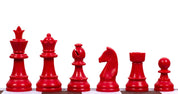 Red chess pieces Plastic 3.75"(95mm) for TR03G