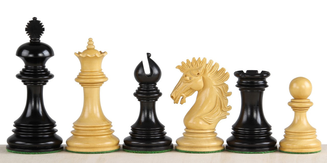 Sunrise 4 inch Ebony chess pieces - Sunrise 4 inch Ebony chess pieces