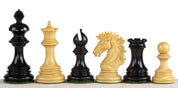 Sunrise 4 inch Ebony chess pieces