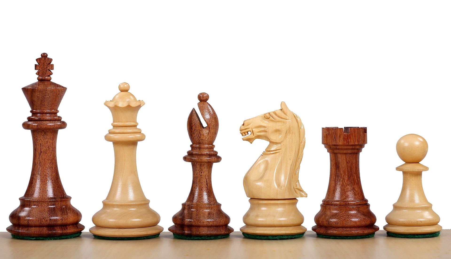Supreme Acacia/Boxwood chess pieces 3,5'' - Supreme Acacia/Boxwood chess pieces 3,5''
