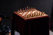 German Staunton Acacia/Boxwood chess pieces 3,5'' double queen