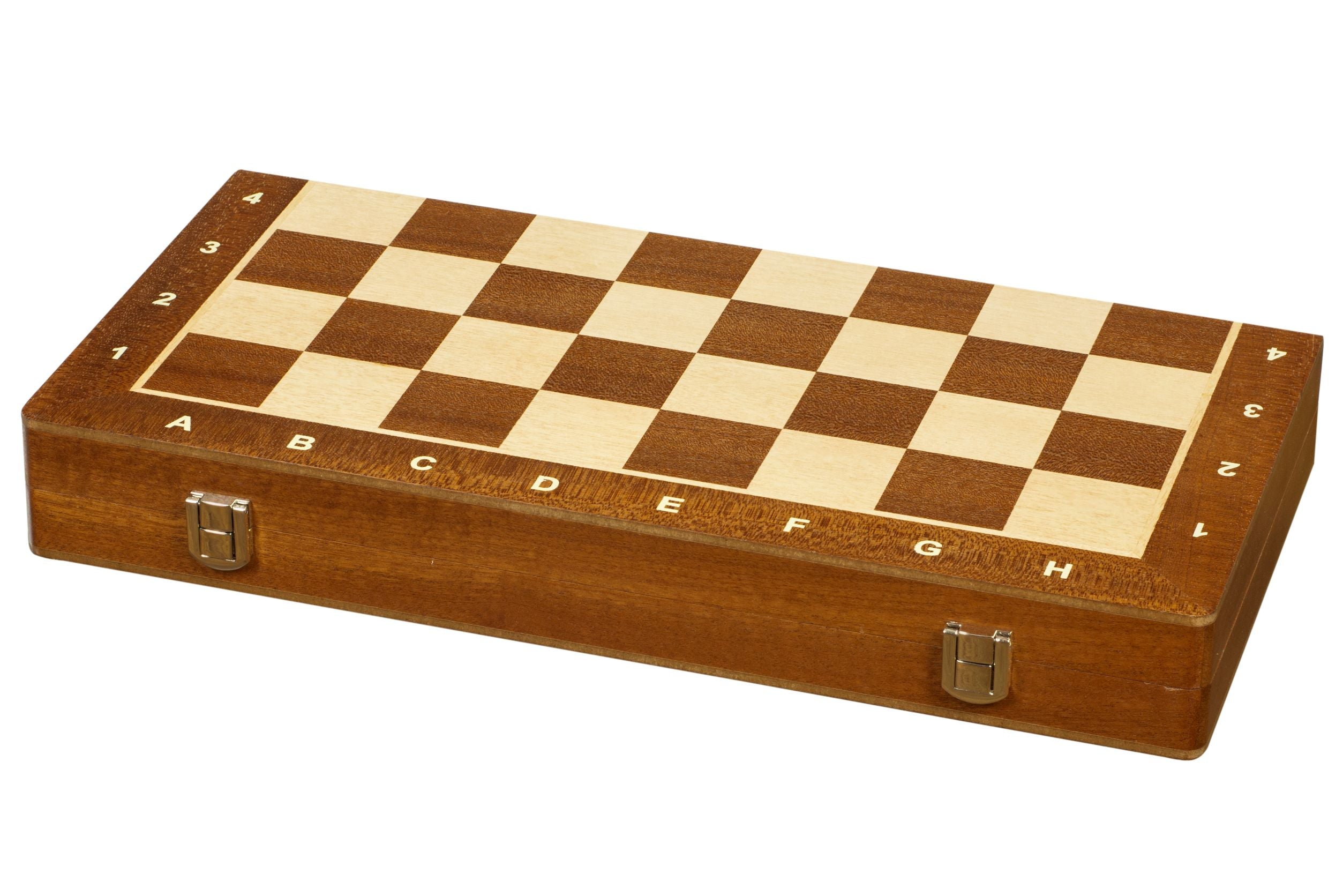 Inlaid chess board for chess pieces with king height up to 80 mm - Inlaid chess board for chess pieces with king height up to 80 mm