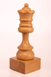 Wooden Chess Trophie - White Queen (35 cm height)