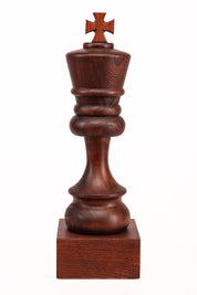 Wooden Chess Trophie - Black King (37 cm height)