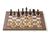 DGT USB electronic chessboard, walnut/ maple + Royal pieces