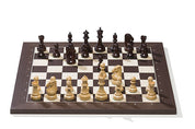 DGT USB electronic chessboard, wenge/ maple + Royal pieces