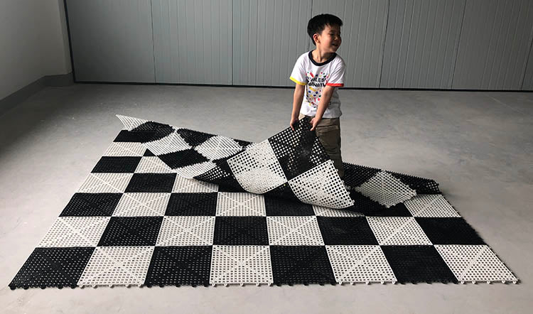 PVC Rubberized Giant Chess Board. 12'' squares - PVC Rubberized Giant Chess Board. 12'' squares