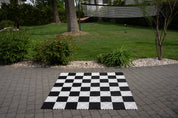 PVC Rubberized Vinyl Chess Board. 8" squares