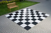 Plastic chess board for chess and outdoor/garden checkers (36 cm field)