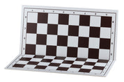 Plastic folding chessboard No. 4, white and brown