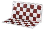 Plastic folding chessboard 4+, white and red