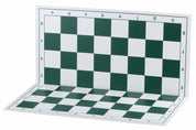 Plastic folding chessboard 4+, white and green