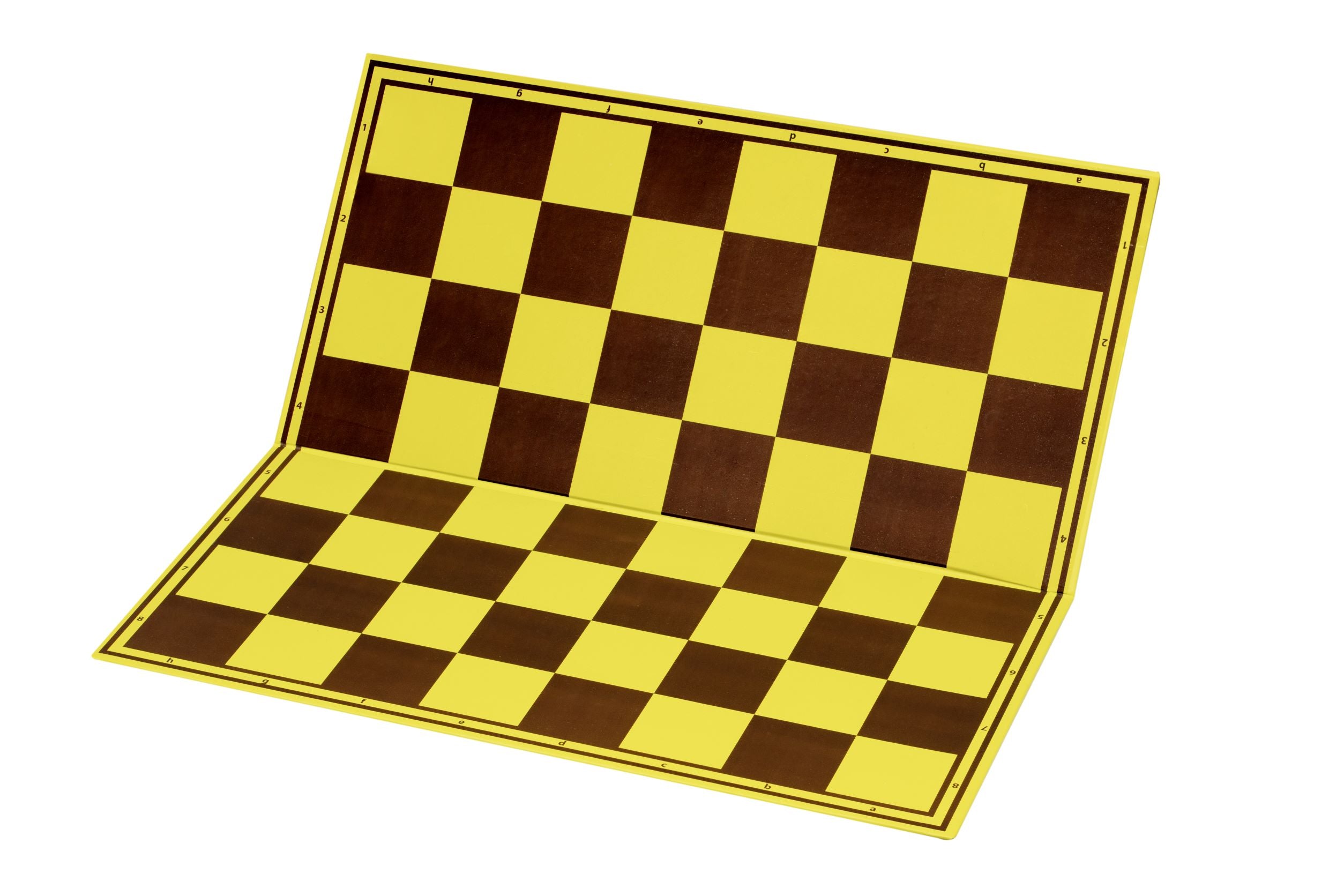Sunrise Chess & Games Cardboard Chessboard yellow/brown, mat, brown rev. - Sunrise Chess & Games Cardboard Chessboard yellow/brown, mat, brown rev.
