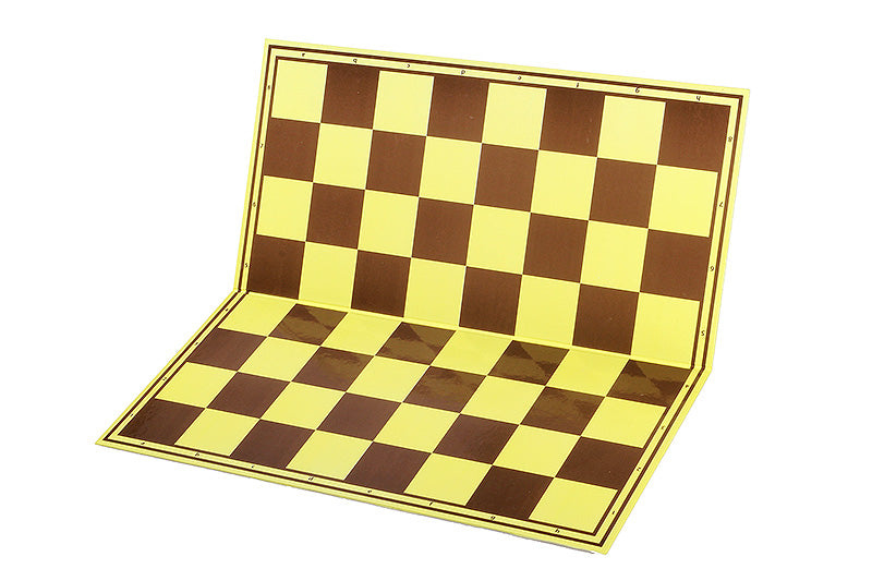 Cardboard chess board, yellow/brown - Cardboard chess board, yellow/brown