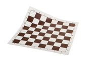 Vinyl Standard Chess Board 17"(43cm) brown