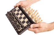 MAGNETIC wooden chess mini (20cm) - black