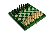 Wooden School Chess Mini - Green