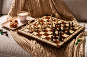 JUPITER" No. 4 Tournament Wooden Chess Set (42x42cm) burned and weighted