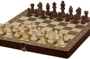 Sunrise Tournament wooden chess set No. 3 (30 x 30 cm) walnut / maple