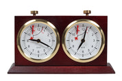 Wooden BHB chess clock with stand – DARK LARGE