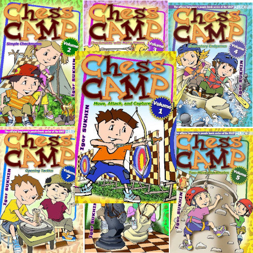 Lote de 7 libros de la serie Chess Camp, del 1 al 7 (tapa dura) - Lote de 7 libros de la serie Chess Camp, del 1 al 7 (tapa dura)