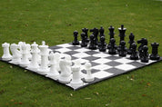 Middle size garden chess set - pieces + nylon chessboard