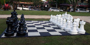 Outdoor / garden chess set (king 64 cm) - pieces + nylon chessboard