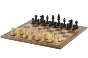 No6 Walnut Chessboard+3.75" French Ebonised pieces