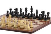 No5 Padauk Chessboard+ 3.5" French Ebonised pieces